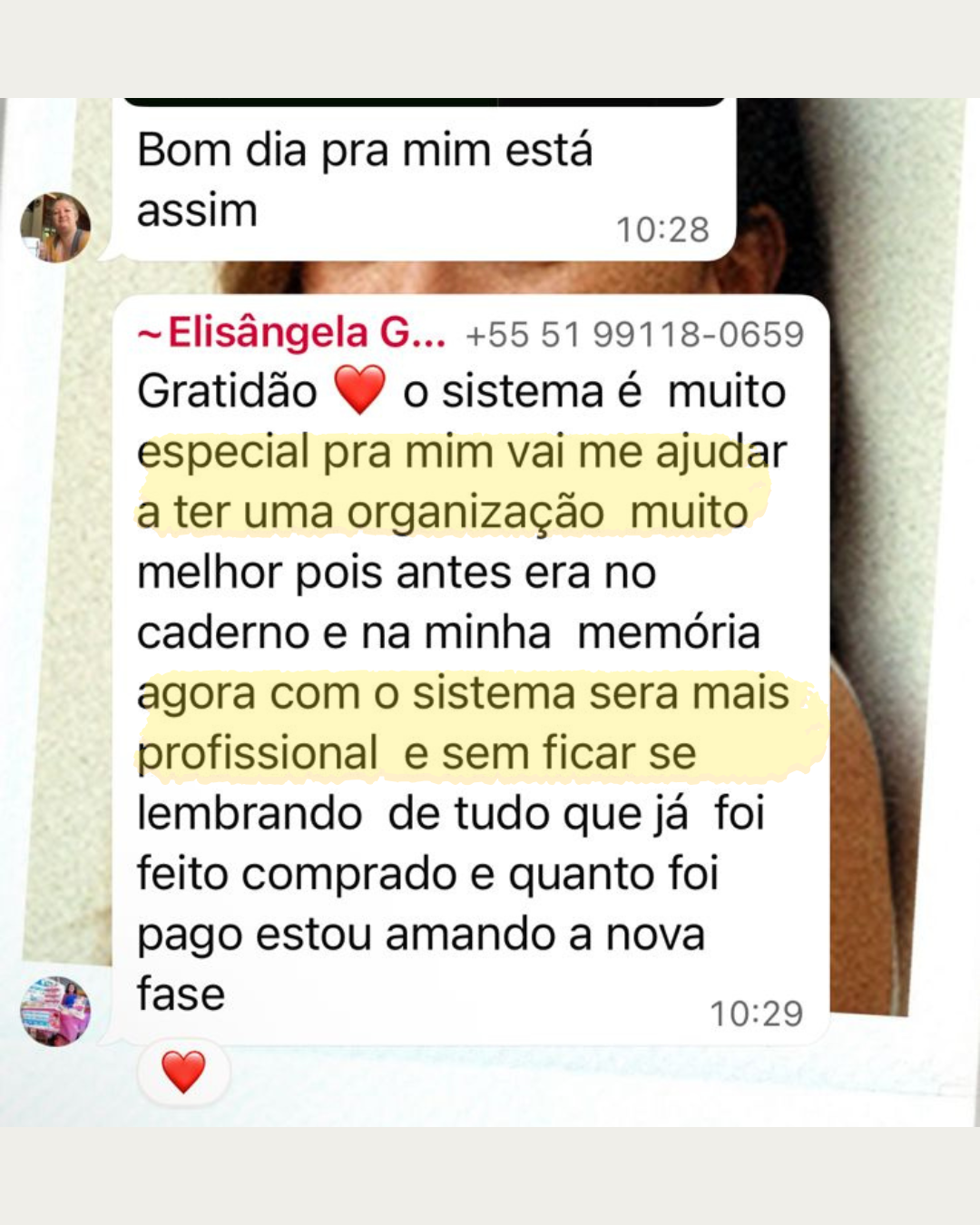 Elisângela Gratidão - antes era caderno agora é profissional